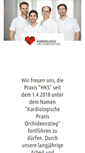 Mobile Screenshot of kardiologie-hks.de