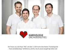 Tablet Screenshot of kardiologie-hks.de